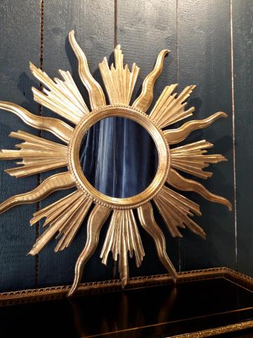 Miroir soleil au cadre doré Louis XIV - estimation par antiquaire à Joinville-le-Pont